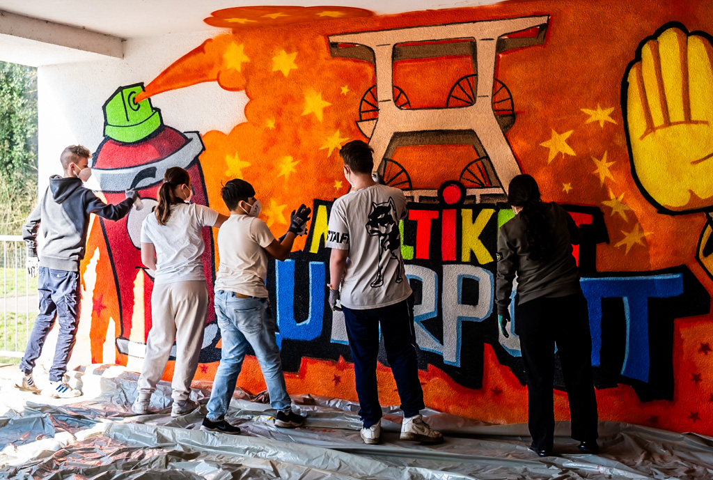 Graffiti Workshop Kreativ gegen Rechts
